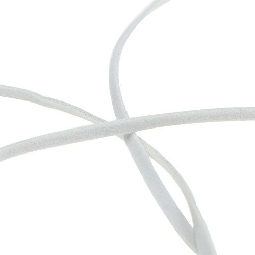 Produkt Skórzany sznurek biały 3mm 10m