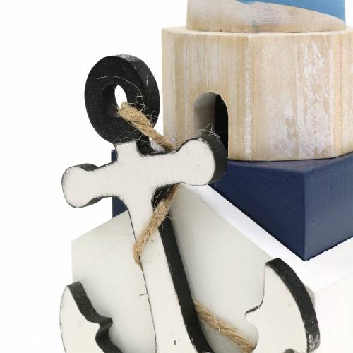 Maritime Deco Latarnia morska Light Blue 34cm | Floristik24.pl