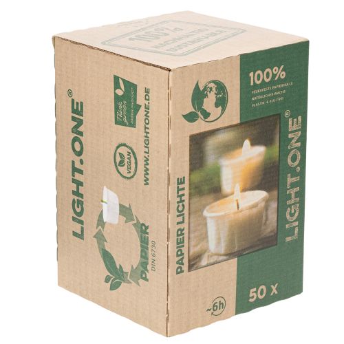 Produkt Podgrzewacze w papierowej kopercie na okazje świąteczne i nastrojowe chwile. Podgrzewacze One 4cm 50szt.