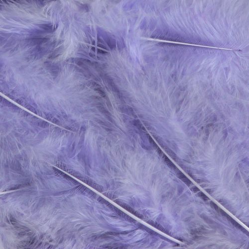 Produkt Fioletowe piórka Puszyste artykuły do rękodzieła Wiosna 5-10cm 20g