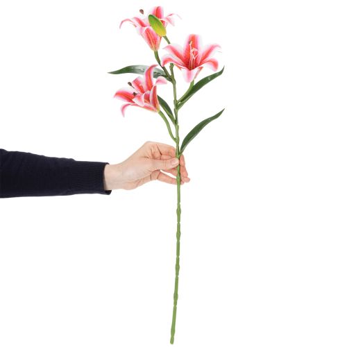 Produkt Sztuczna lilia do stylowej dekoracji salonu i realistycznego wyglądu, 67 cm, 2 sztuki