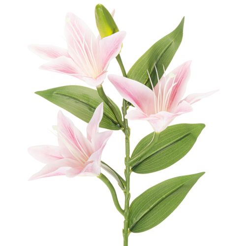 Sztuczny kwiat lilii, kwiat łodygowy, dekoracja, 68 cm, 3 sztuki kupić | Floristik24.pl