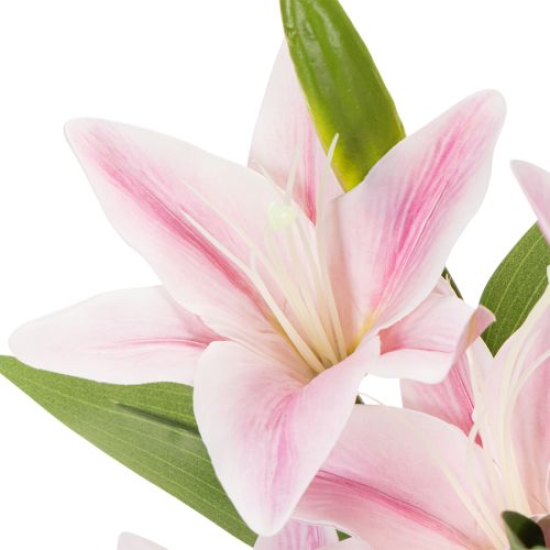 Sztuczny kwiat lilii, kwiat łodygowy, dekoracja, 68 cm, 3 sztuki | Floristik24.pl