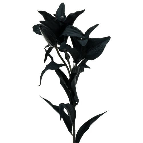 Produkt Sztuczny Kwiat Lilia Czarny 84cm