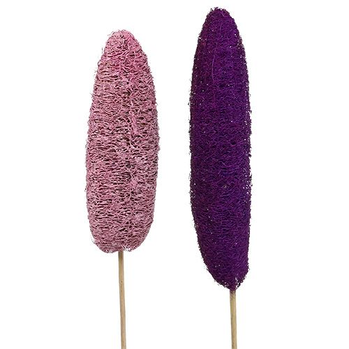 Produkt Luffa na patyku duża różowa, Erika 8cm - 30cm 25 szt