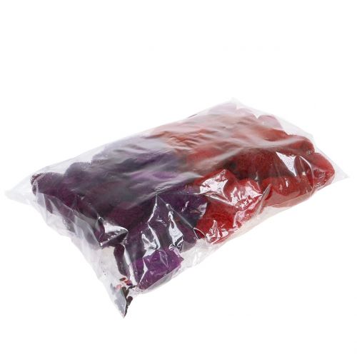 Floristik24 Loofah różne fioletowe, winne czerwone 9cm - 12cm 50 szt