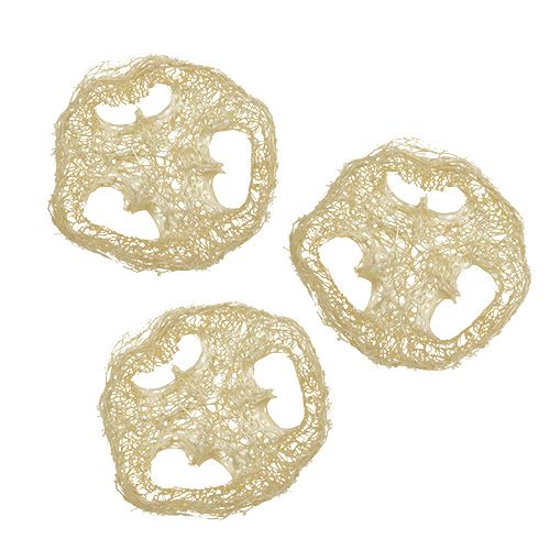 Floristik24 Krążki Loofah bielone Ø5cm 48szt