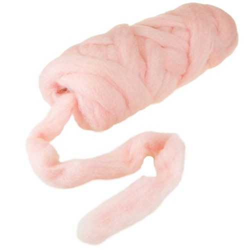 Produkt Lunte Pink Wool Lunte Natural Wool Wodoodporna, trwała w kolorze 5 cm 10 m