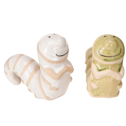 Produkt Zabawna dekoracja robak ceramiczna gąsienica wisząca dekoracja doniczka 9x6cm 2szt