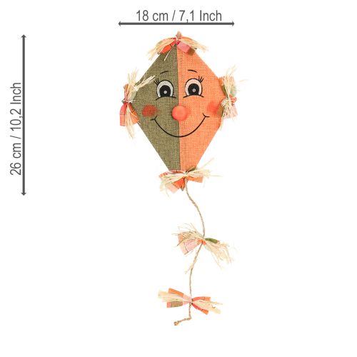 Produkt Zabawny dekoracyjny smok do zawieszenia pomarańczowy 18×26cm 2szt