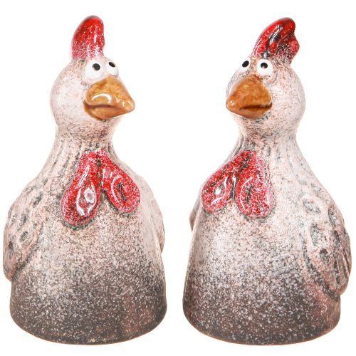 Produkt Zabawny dekoracyjny kurczak ceramiczny figurka dekoracyjna Wielkanoc 10,5cm 4 sztuki