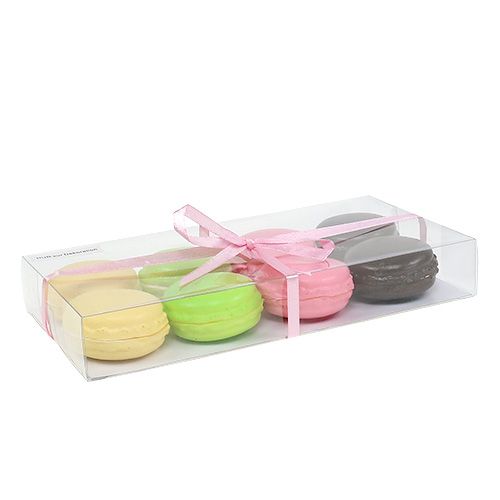 Produkt Dekoracyjne ciasteczka makaronikowe bezowe, kolorowe, różne. 5cm 8 sztuk