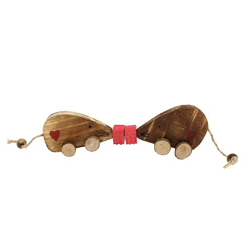 Produkt Para myszek z magnesami drewno natura 4szt.