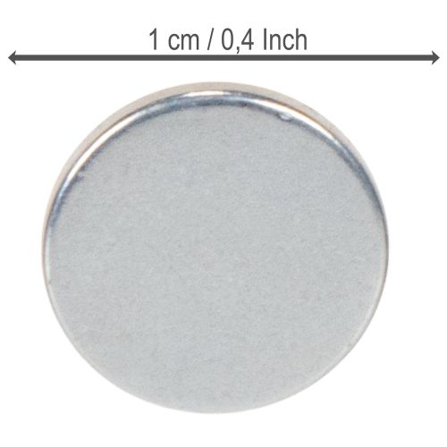 Okrągły dysk magnetyczny do świeczników i tacek metalowych, 1cm, 20 szt. | Floristik24.pl