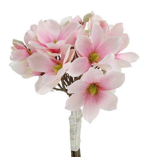 Floristik24 Magnolia wiązanka różowa 40cm 5szt.