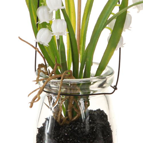 Produkt Konwalia w Szkle Sztuczne Wczesne Kwitnące H22cm 3szt