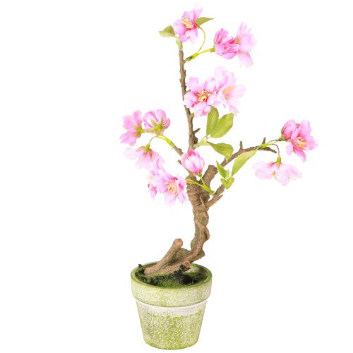 Produkt Sztuczne drzewo migdałowe w doniczce z różowymi kwiatami wys. 28cm