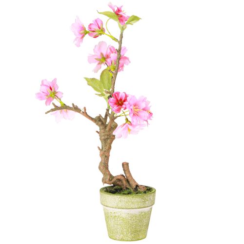 Produkt Sztuczne drzewo migdałowe w doniczce z różowymi kwiatami wys. 28cm