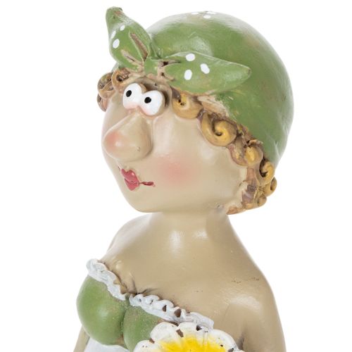 Produkt Dekoracyjne figurki pary rolników, fajna ozdoba do salonu i letniego wnętrza, 17 cm, 2 sztuki