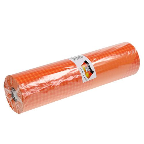 Produkt Papier do mankietów 37,5 cm Pomarańczowa kratka 100 m