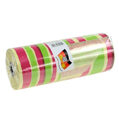 Floristik24 Papier do mankietów 25cm Wzór pasków 100m