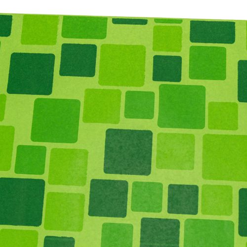 Papier do mankietów do bukietów kwiatowych w mozaikowym wzorze, 25 cm x 100 m | Floristik24.pl