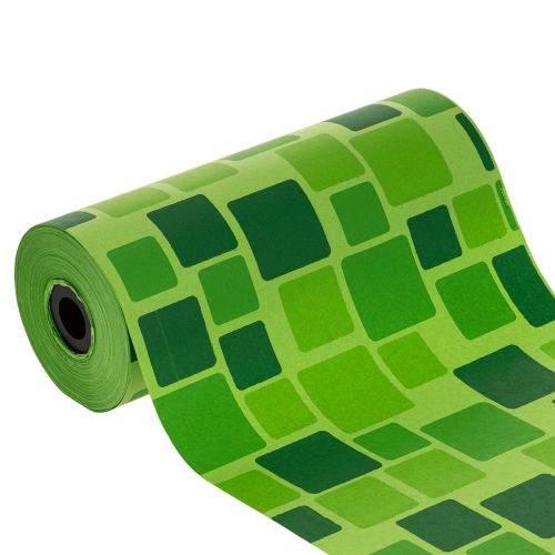 Papier do mankietów do bukietów kwiatowych w mozaikowym wzorze, 25 cm x 100 m kupić | Floristik24.pl