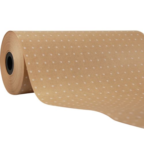 Produkt Mankietowa bibułka w kropki naturalne 25cm 100m
