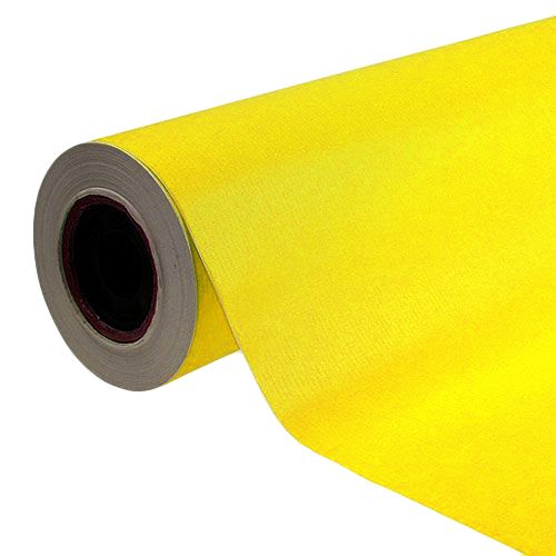 Floristik24 Papier mankietowy żółty 50cm, 100m