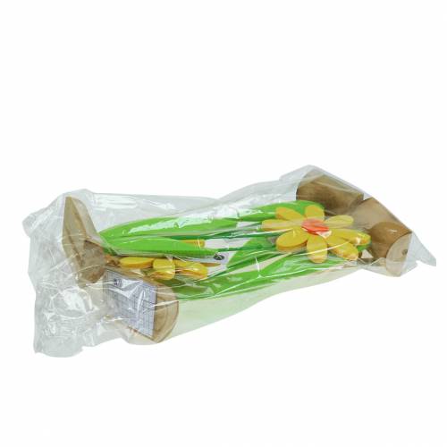 Floristik24 Kwiatek filcowy żółty 27cm 4szt.