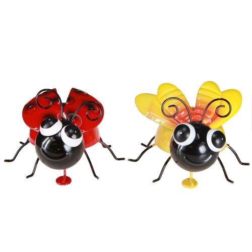 Produkt Dekoracja metalowa Biedronka Pszczoła z magnesem Różne 9,5 cm 2 szt.