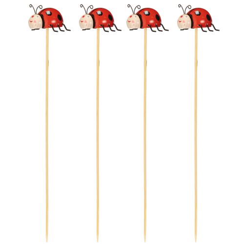 Produkt Patyczki ogrodowe Biedronki, dekoracja na wiosnę i lato, dekoracja kwiatowa, 31 cm, 4 sztuki