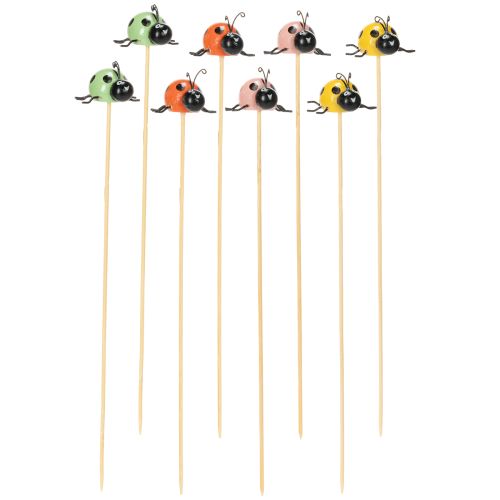 Produkt Figurki dekoracyjne Biedronki do doniczek i kompozycji kwiatowych do wiosennej dekoracji, 32 cm, 16 sztuk