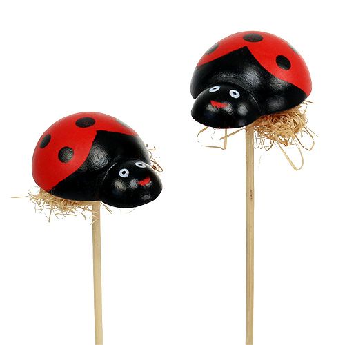 Produkt Biedronka na patyczku z dekoracją sizalową 5cm 24 szt