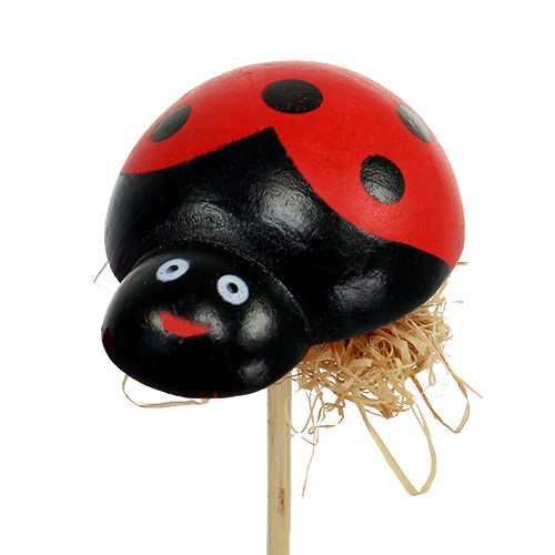 Produkt Biedronka na patyczku z dekoracją sizalową 5cm 24 szt