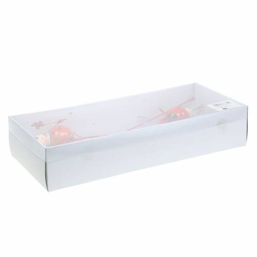 Floristik24 Wtyczka dekoracyjna biedronka metalowa H35cm 3szt