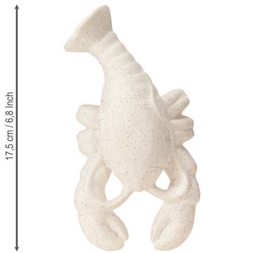 Produkt Morska figurka dekoracyjna Ceramiczny homar Biały 17,5×9×3cm