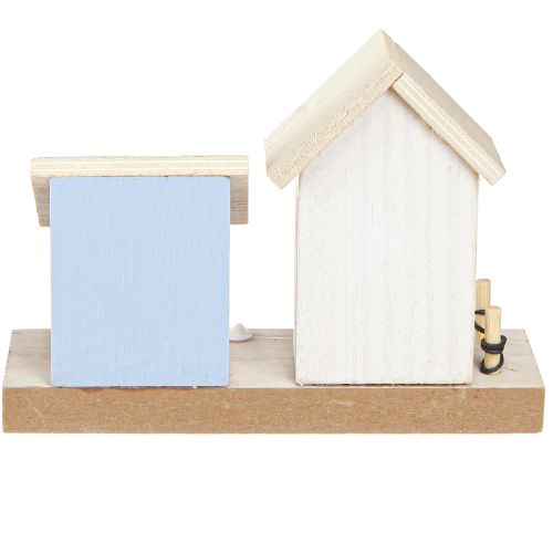 Produkt Morska dekoracja domków plażowych muszle naturalne niebieskie wys. 12 cm 4 szt.
