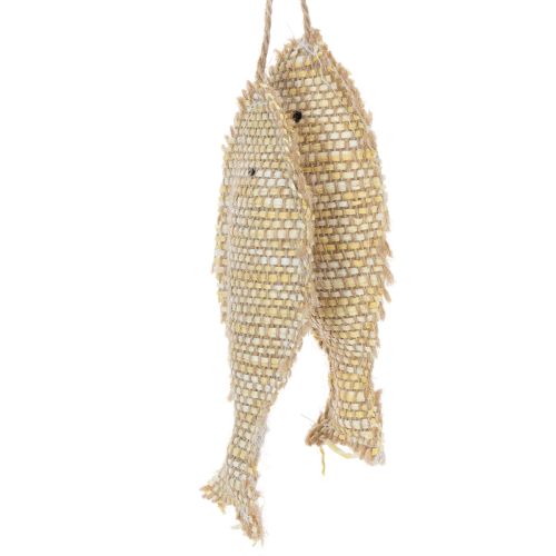 Wisząca ozdoba żeglarska, ozdobna ryba do zawieszenia, wys. 32 cm | Floristik24.pl