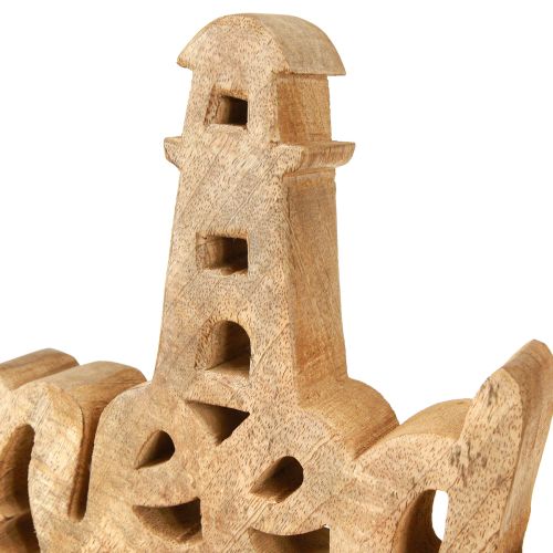 Produkt Morska dekoracja drewniana „Potrzebuję witaminy morskiej” drewno mango 27×33cm
