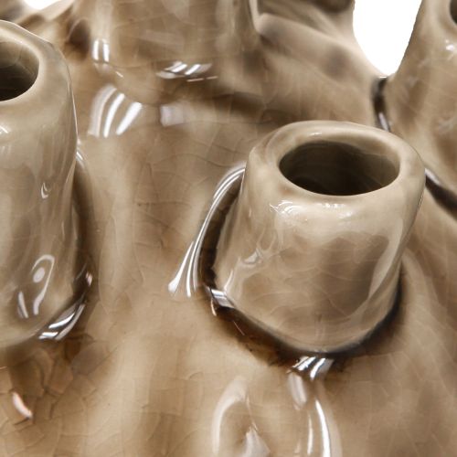 Produkt Wazon ceramiczny morski koralowy brązowy Ø11,5cm wys.10cm