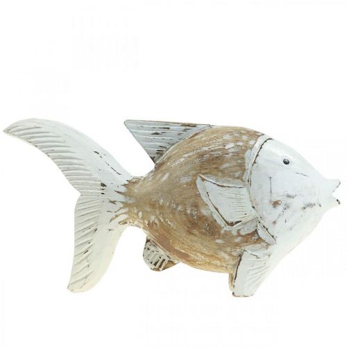 Floristik24 Dekoracja morska ryba drewno drewniana rybka shabby chic 28×15cm