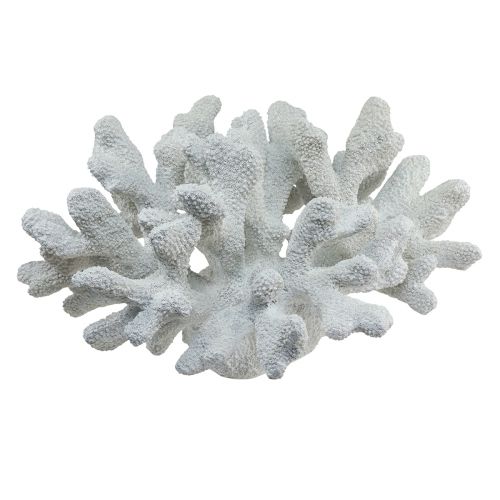 Floristik24 Dekoracja morska koralowa żywica poliestrowa biała 38 cm × 44 cm × 27 cm