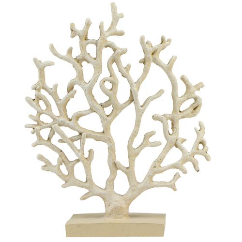Floristik24 Dekoracja stołu morskiego koralowo-beżowa dekoracyjna żywica koralowa wys. 20cm