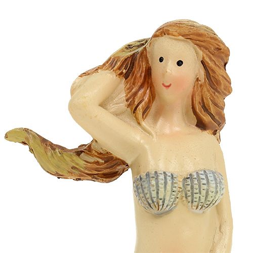 Figurka dekoracyjna syrenka niebieska 6cm - 9,5cm 3szt. | Floristik24.pl