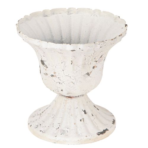 Produkt Metalowy dekoracyjny kubek mały Shabby Chic biały Ø8,5cm wys.8cm 2 szt.