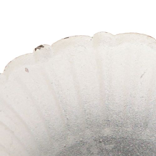 Produkt Metalowy dekoracyjny kubek mały Shabby Chic biały Ø8,5cm wys.8cm 2 szt.