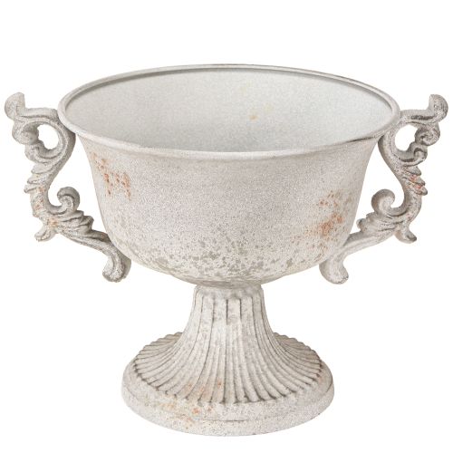 Produkt Metalowe dekoracyjne trofeum z uchwytami w kolorze szaro-rdzawym, wys. 18,5 cm