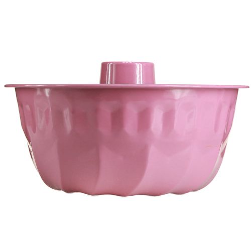 Produkt Metalowa dekoracyjna miska do pieczenia Gugelhupf różowa Ø23cm W12cm