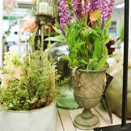 Floristik24 Metalowy puchar do sadzenia, puchar z uchwytami, sadzarka Ø25cm H43cm